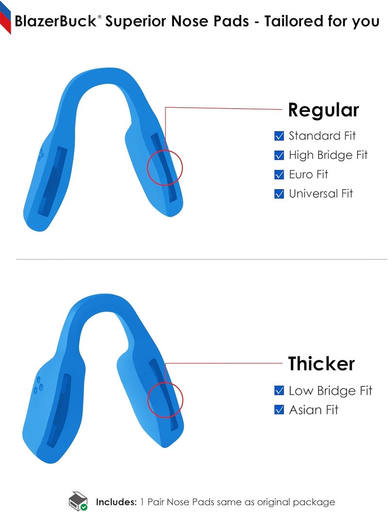 BLAZERBUCK Replacement Nose Piece Nose Pads for Oakley Metalink OX8153 Eyeglasses - Image 4